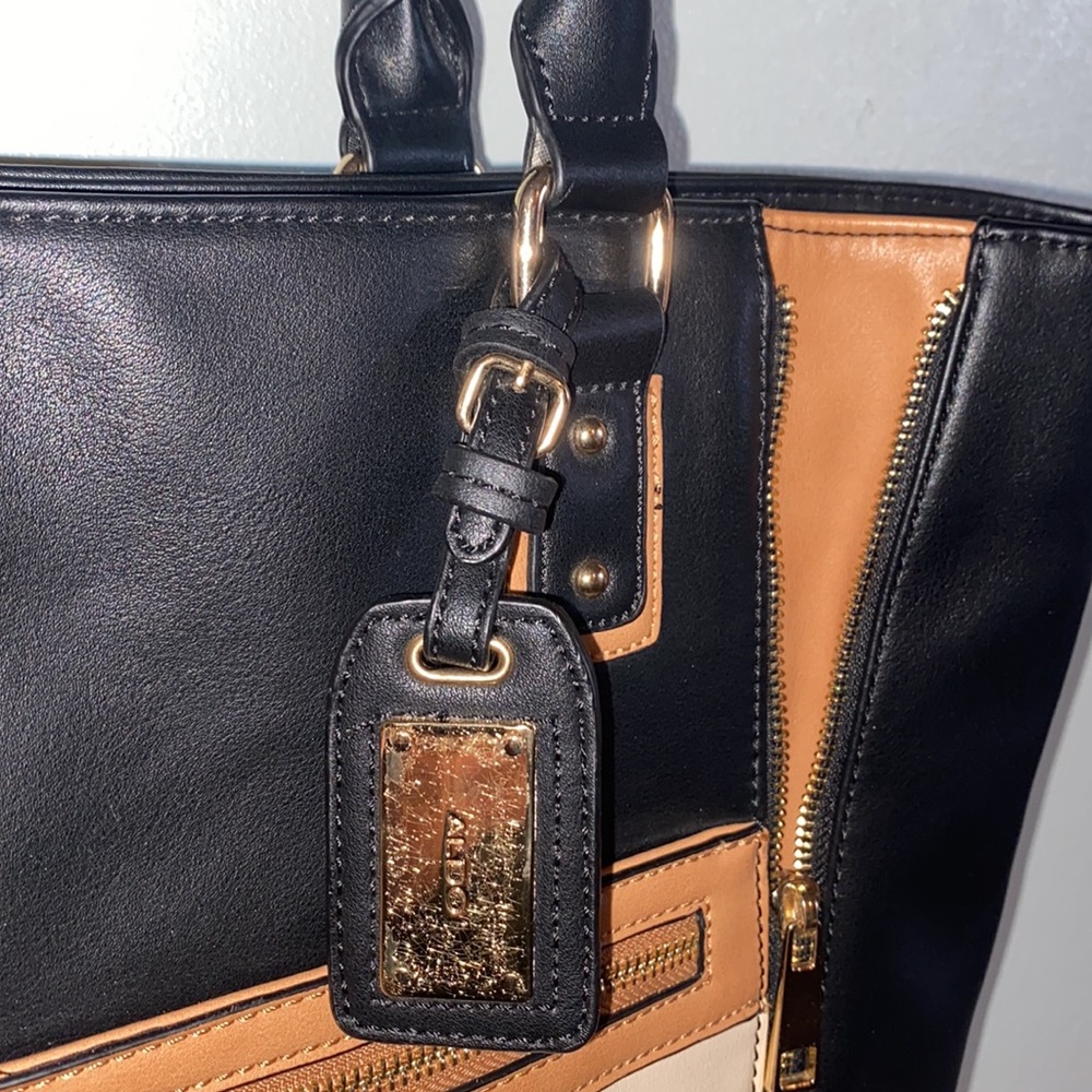 Aldo PU Leather Large Shoulder Tote Purse - Picture 4 of 15